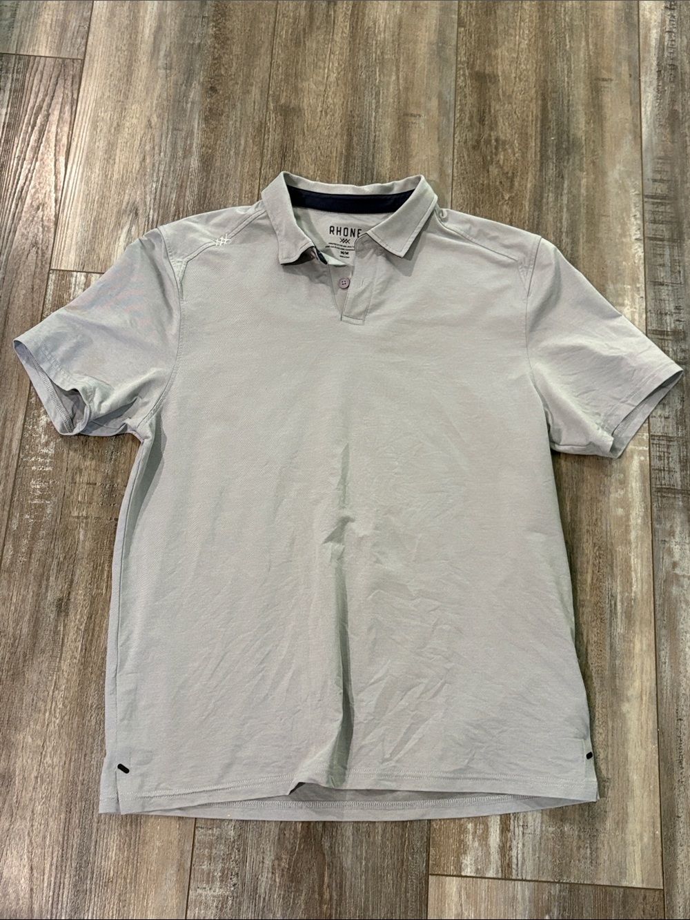 Rhone Gray Polo Athletic Shirt Medium